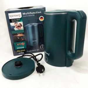 Чайник електричний Rainberg RB-2245 2000Вт 2л, гарний електричний чайник. Колір: зелений