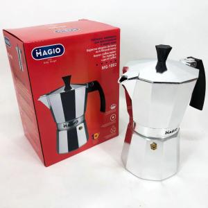 Гейзерна кавоварка Magio MG-1002 300 мл, гейзер для кави, кавоварка гейзерного типу, кавоварка для дому