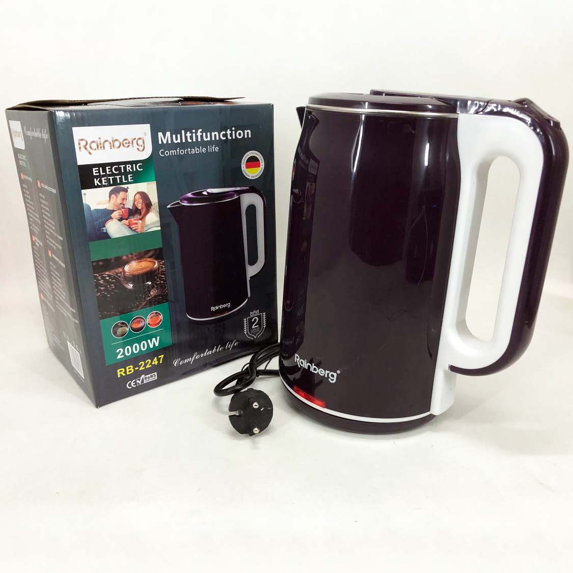 Чайник електричний Rainberg RB-2247 2000Вт 2л Purple