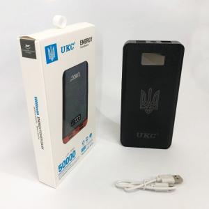 Акумулятор портативний павербанк POWER BANK UKC ART-4148/4204. 50000mah, 4USB, зовнішній акумулятор