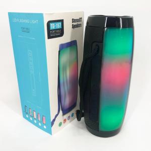 Портативна bluetooth колонка вологостійка TG157 Pulse з різнокольоровою підсвіткою. Колір чорний