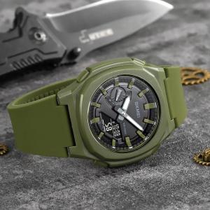Годинник наручний чоловічий SKMEI 2091AGBK, тактичний годинник, годинник армійський оригінал, наручний для військових