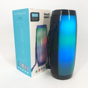 Портативна bluetooth колонка вологостійка TG157 Pulse з різнокольоровою підсвіткою. Колір чорний