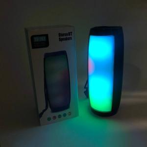 Портативна bluetooth колонка вологостійка TG157 Pulse з різнокольоровою підсвіткою. Колір чорний