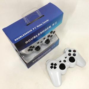 Бездротовий ігровий геймпад Doubleshock PS3/PC акумуляторний джойстик з функцією вібрації. Колір: білий