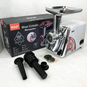 Електрична м'ясорубка RAF R.3368 2500W Нержавіюча сталь, м'ясорубка електрична метал