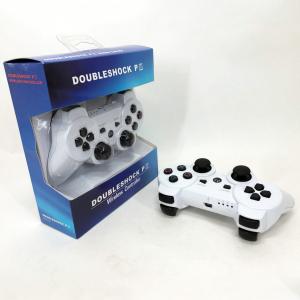 Бездротовий ігровий геймпад Doubleshock PS3/PC акумуляторний джойстик з функцією вібрації. Колір: білий