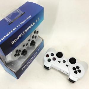 Бездротовий ігровий геймпад Doubleshock PS3/PC акумуляторний джойстик з функцією вібрації. Колір: білий