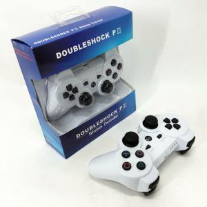 Бездротовий ігровий геймпад Doubleshock PS3/PC акумуляторний джойстик з функцією вібрації. Колір: білий