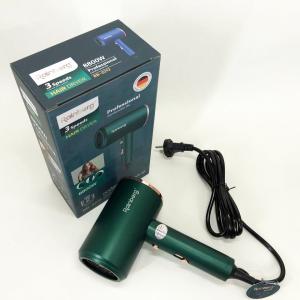 Фен Rainberg RB-2212 8800Вт з регуляцією температури та швидкості для сушіння та укладання волосся Green