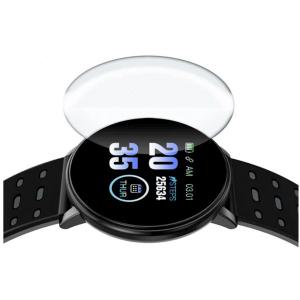 Фітнес трекер розумний смарт годинник UWatch 119 Plus з крокоміром. Колір: чорний