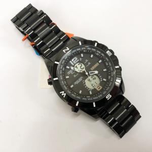 Годинник наручний чоловічий SKMEI 1670BKWT BLACK-WHITE, Армійський годинник протиударний