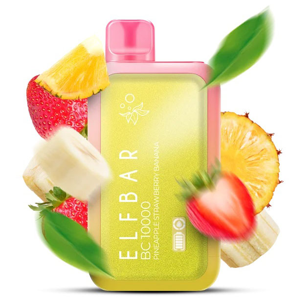 Elf Bar BC10000. Ананас Полуниця Банан (Pineapple Strawberry Banana)