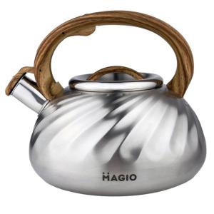 Чайник Magio MG-1194 3 л зі свистком, чайник зі свистком для індукційної плити, чайник газовий