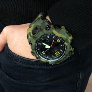 Годинник наручний чоловічий SKMEI 1155BCMGN GREEN CAMO, брендовий чоловічий годинник. Колір: зелений камуфляж