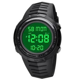 Годинник наручний чоловічий SKMEI 1632BKWT BLACK-WHITE, годинник для військовослужбовців. Колір: чорний