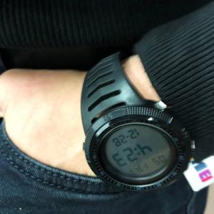 Годинник наручний чоловічий SKMEI 1632BKWT BLACK-WHITE, годинник для військовослужбовців. Колір: чорний