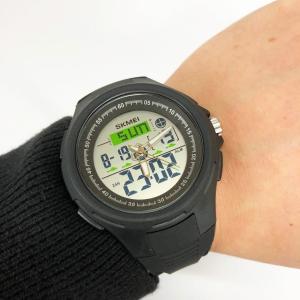 Годинник наручний чоловічий SKMEI 1844BK BLACK, годинник наручний електронний тактичний. Колір: чорний