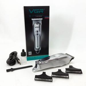 Машинка для стрижки волосся акумуляторна VGR V-071 тример для бороди та вусів, окантувальна машинка