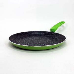 Сковорідка для млинців 23 см Con Brio СВ-2324 Eco Granite, сковорода з індукційним дном Green