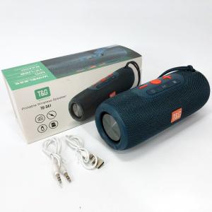 Портативна колонка Bluetooth TG341 зі шнурком, Бездротова колонка портативна потужна. Колір: синій