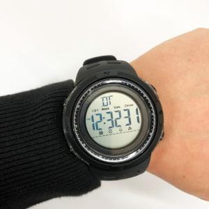Годинник наручний чоловічий SKMEI 2070BKWT BLACK-WHITE, водостійкий тактичний годинник. Колір: чорний