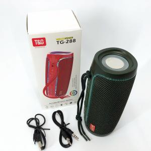 Портативна колонка Bluetooth з LED підсвічуванням TG288, акумуляторна колонка для музики. Колір: зелений