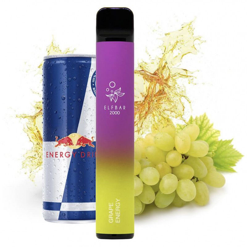 Elf Bar 2000. Виноград Енергетик (Grape Energy)