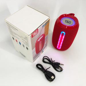 Портативна Bluetooth-колонка TG653 USB з ремінцем, потужна переносна акустична колонка. Колір: червоний