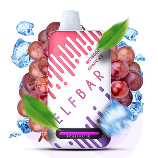 Elf Bar BC18000 Original 5% перезаряджаємий под. Виноград (Grape Ice)
