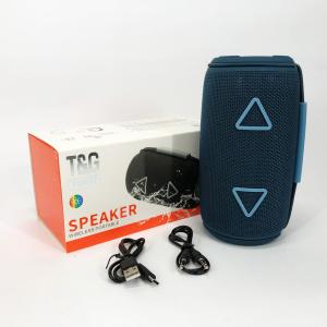 Bluetooth-колонка TG657 з RGB підсвічуванням 1500 mAh, музичні стовпчики для вулиці. Колір: синій