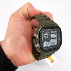 Годинник наручний чоловічий SKMEI 1299AG, годинник тактичний протиударний, годинник тактичний протиударний
