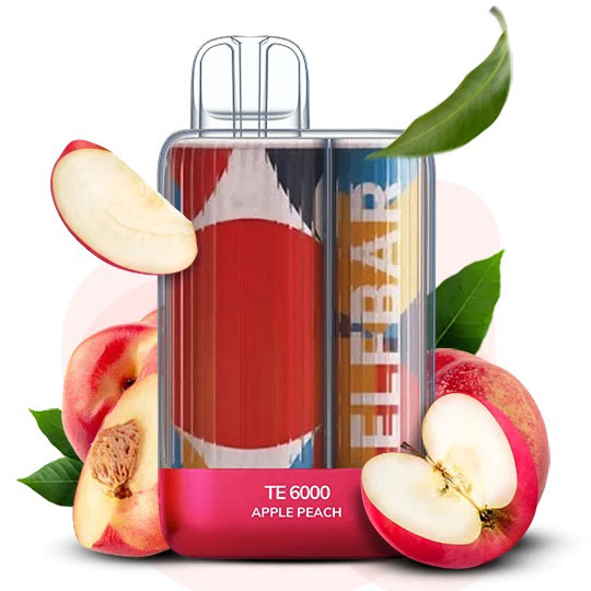 Elf Bar TE6000 5%. Яблуко Персик (Apple Peach)