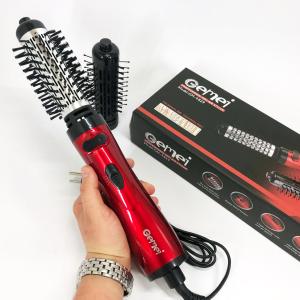 Фен щітка для сушіння волосся, що обертається Gemei GM-4829, Стайлер для укладання, браш повітряний, плойка гребінець