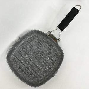 Сковорода-гриль лита Con Brio СВ-2403, 24см Eco Granite, сковорода з товстим дном, сковорода для дому