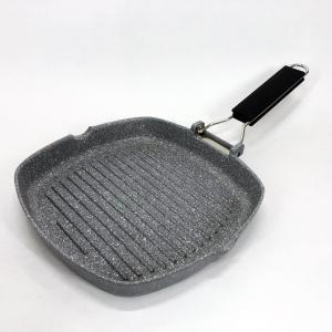 Сковорода-гриль лита Con Brio СВ-2403, 24см Eco Granite, сковорода з товстим дном, сковорода для дому