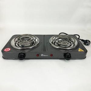 Електроплита настільна Domotec MS-5802, плита двокомфоркова електроплита побутова електрична