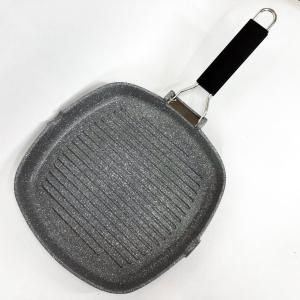 Сковорода-гриль Con Brio CB-2803 Eco Granite 28 см лита, антипригарна сковорода для індукційної плити
