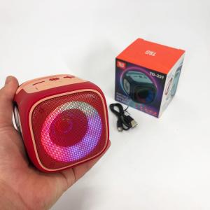 Портативна Bluetooth колонка TG359 7W з RGB підсвічуванням, Гучна блютуз колонка. Колір: червоний