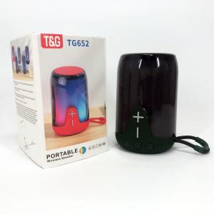 Портативна колонка TG652 5W з RGB підсвічуванням та ремінцем, колонка з акумулятором блютуз. Колір: зелений