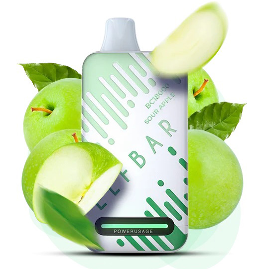 Elf Bar BC18000 Original 5% перезаряджаємий под. Кисле Яблуко (Sour Apple)