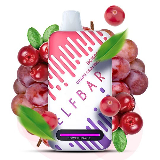 Elf Bar BC15000 5% 15000 тяг. Виноград Журавлина (Grape Cranberry)