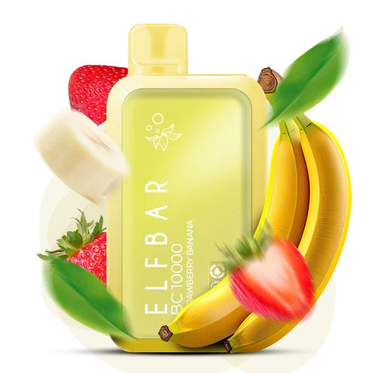 Elf Bar BC10000. Полуниця Банан (Strawberry Banana)