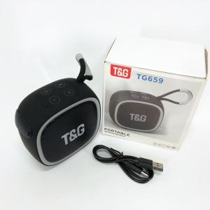 Портативна Bluetooth-колонка TG659 з ремінцем, Bluetooth колонка для вулиці. Колір: чорний