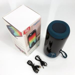 Bluetooth-колонка TG651 з RGB ПІДСВІТКОМ, акумуляторна колонка для музики, для вечірки. Колір: синій