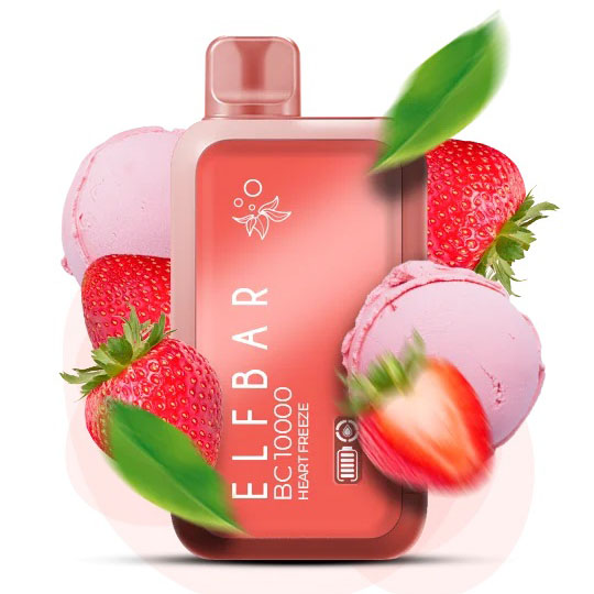 Elf Bar BC10000. Полуничне Морозиво (Strawberry Ice Cream)