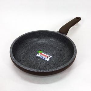 Сковорода Con Brio CB-2026 Eco Granite Premium 20 см, Сковорода для дому якісна. Колір: сірий