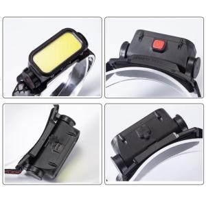 Ліхтар налобний BL-008+COB (white+red), червоне світло, водозахист, вбудований акумулятор