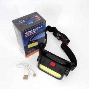 Ліхтар налобний BL-008+COB (white+red), червоне світло, водозахист, вбудований акумулятор