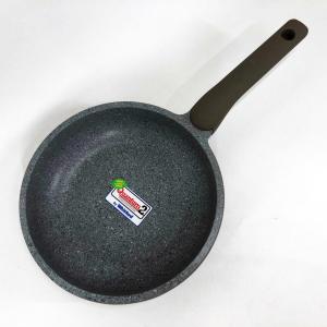 Сковорода Con Brio CB-2026 Eco Granite Premium 20 см, Сковорода для дому якісна. Колір: сірий